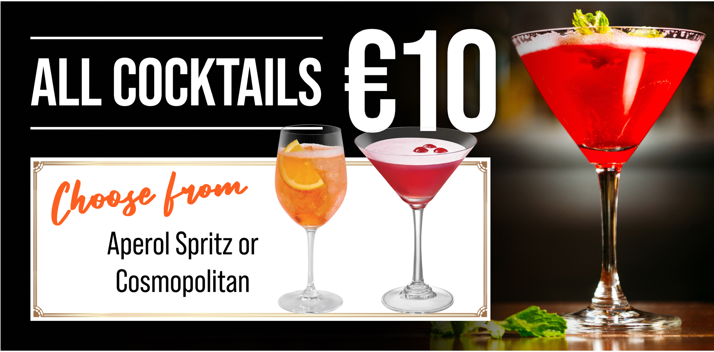 Newbridge Greyhound Stadiums Summer Cocktail Offer