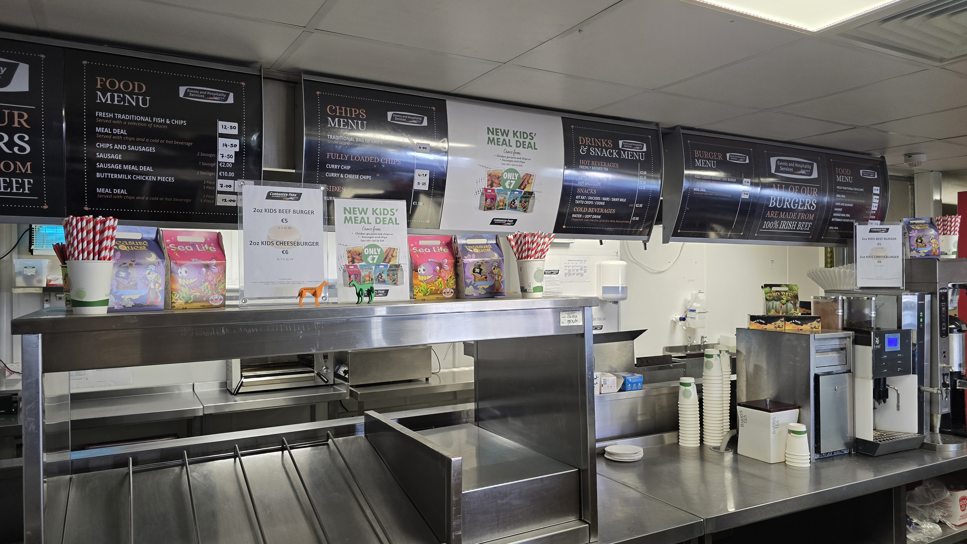 Curraheen Park Fast Food menu 