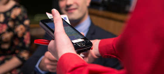 Greyhound Racing restaurant customers enjoy Tote Betting service direct to their restaurant table 